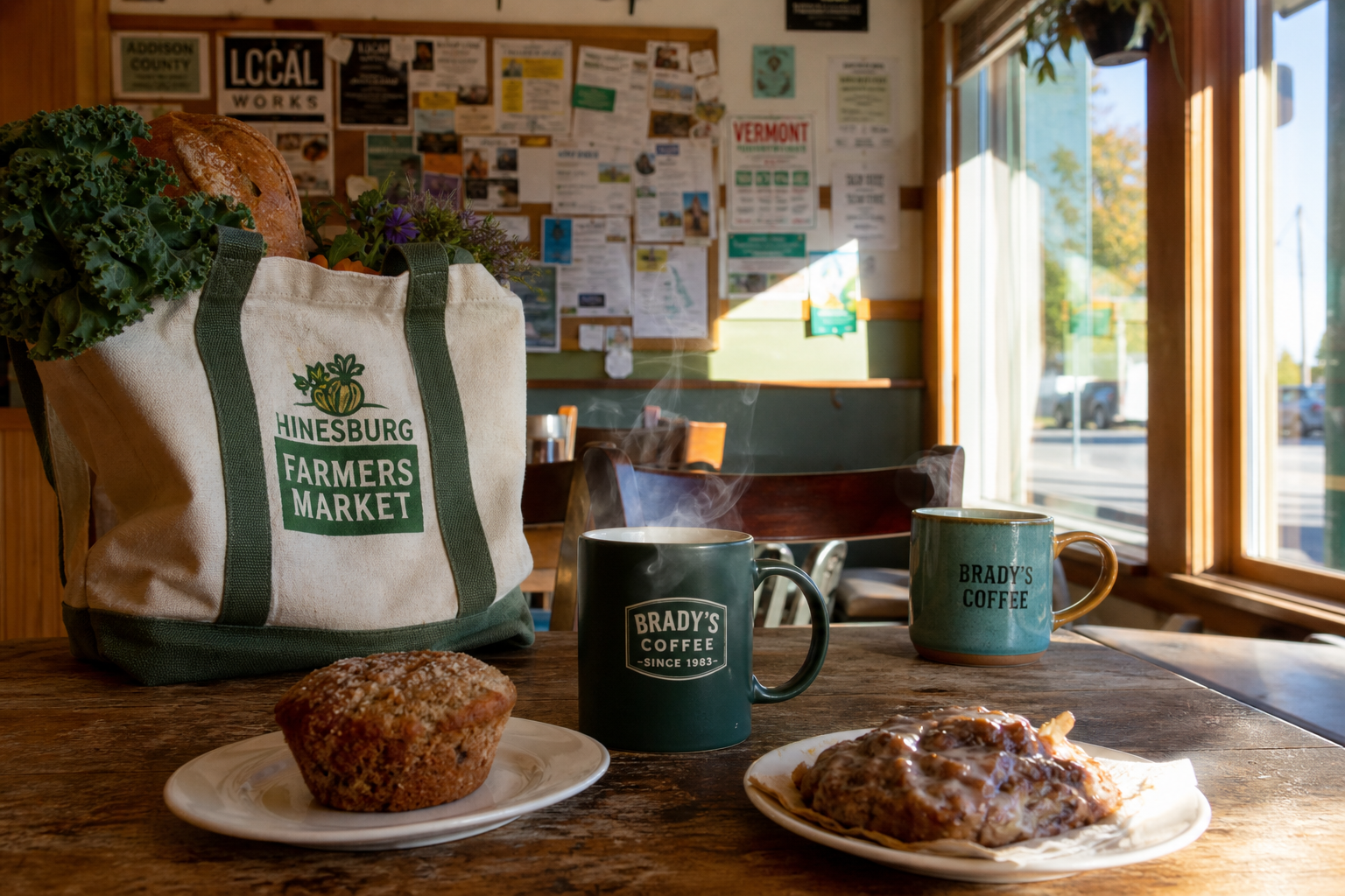 Coffee and Convo at the Bennington Community Market
